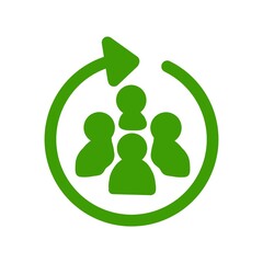 Team Development Icon / チーム成長のアイコン（人材育成・組織改善のシンボル）