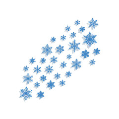 Fototapeta premium Snowflake set