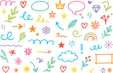 Set of hand-drawn alphabet letters and numbers with a seamless floral pattern vector illustration