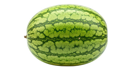 Whole Watermelon with Green Stripes