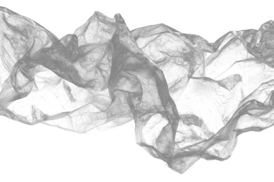 plastic overlay texture of realistic crumpled transparent plastic film wrap on black background,wrinkled stretched plastic effect.