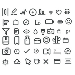 Minimal Line Icons Pack for UI, UX, Web, and App Design – Modern Vector Outline Symbols