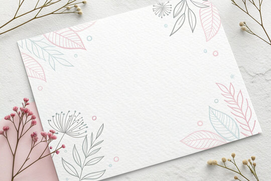 greeting card with flowers