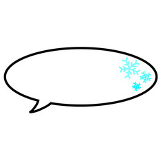 speech bubble snowflake winter illustration
吹き出し　雪の結晶　シンプル　イラスト