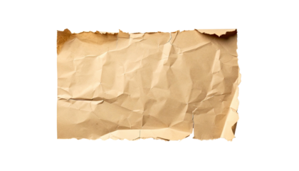 Aged and torn brown paper texture with burnt and distressed edges.