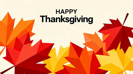 Colorful autumn leaves and Thanksgiving text, feel the beauty of autumn on Thanksgiving, convey holiday blessings, suitable for holiday greeting cards and atmosphere creation scenes.
