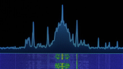 Spectrogram of a radio station signal