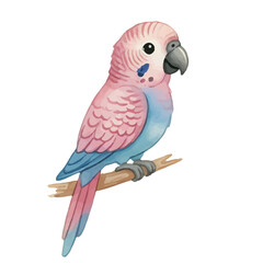 Scarlet Macaw Tropical Bird Hand Painted