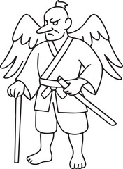 Minimalist Line Art of Kitsune – Crisp Vector for Tattoo, Branding, and Myth Packs