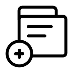 e-wallet button icon with black outline style