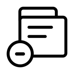 e-wallet button icon with black outline style