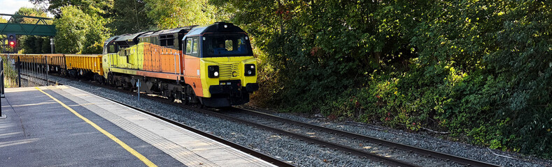 Obraz premium goods freight train ewest midlands england uk