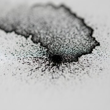 Intricate Macro Exploration of Xerographic Toner Textures: A Vibrant Display of Mechanical Print Artistry on Exquisitely Detailed Fine Paper Surfaces