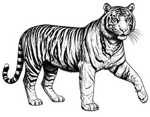 Fototapeta premium tiger vector illustration