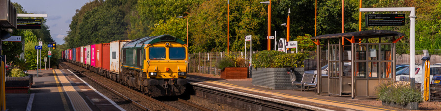 goods freight train ewest midlands  england uk