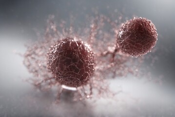 Connected Biostructures — Abstract Cell Network Formation