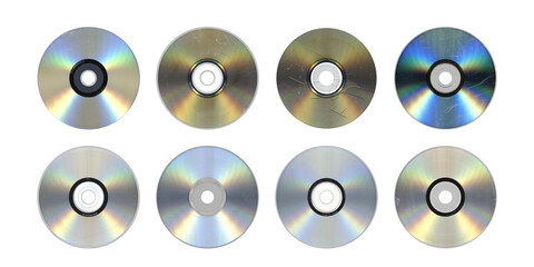 CD DVD Blu-ray Octet — Reflective Optical Storage, Cutout PNG
