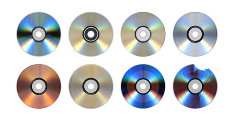 CD DVD Blu-ray Octet — Reflective Optical Storage, Cutout PNG

