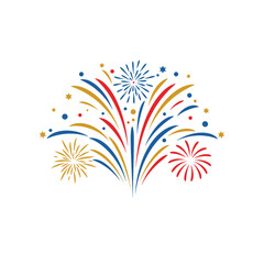 fireworks burst with colorful streaks and sparks for celebration