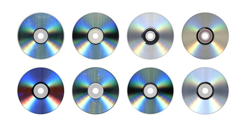 CD DVD Blu-ray Octet — Reflective Optical Storage, Cutout PNG
