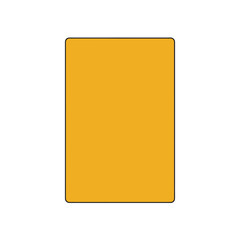 Yellow rectangle with rounded corners on white background