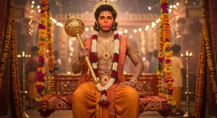 young boy looking like lord hanuman G
