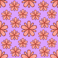 Fototapeta premium seamless floral pattern