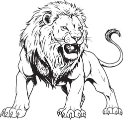 Roaring Lion Sketch