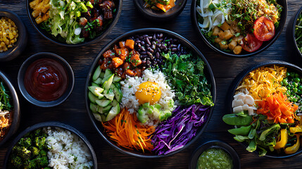 High-quality food images captured in natural light, featuring fusion, vegetarian, and colorful street food