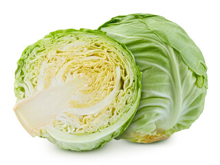 Cabbage isolated on white background
