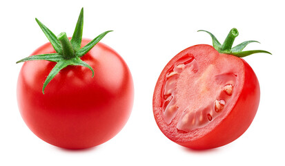 Tomato isolated on white background