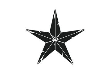 Fototapeta premium Black grunge star icon