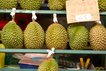 Stall with Black Thorn Durian