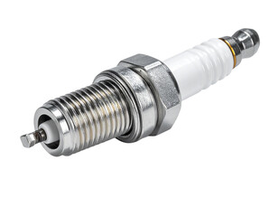 Modern Automotive Spark Plug with Metallic Details PNG