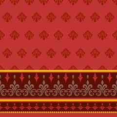 Geometric with floral pattern background, ceramic tile pattern, Indian pattern, tile design, wrap, abstract, carpet, floral style