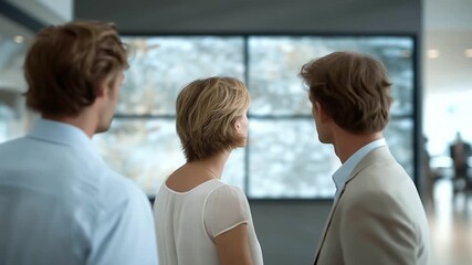 diverse group of psychologists collaborating over interactive wall display analyzing anonymized data subtle projector hum digital innovation in therapy three quarter wide angle - Powered by Adobe