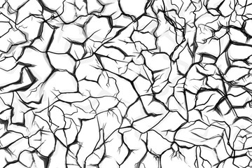 abstract transparent crack pattern without background