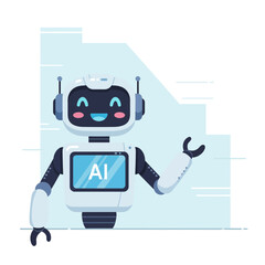 Robot ai technology automation future innovation machine learning digital intelligence robotics android virtual assistant communication network connection data analysis system software