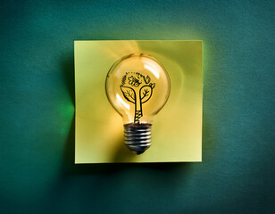 light bulbs, ideas of new ideas with innovative technology and creativity.