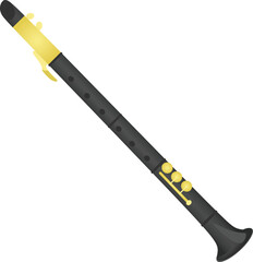 Simple little saxophone. vector illustration