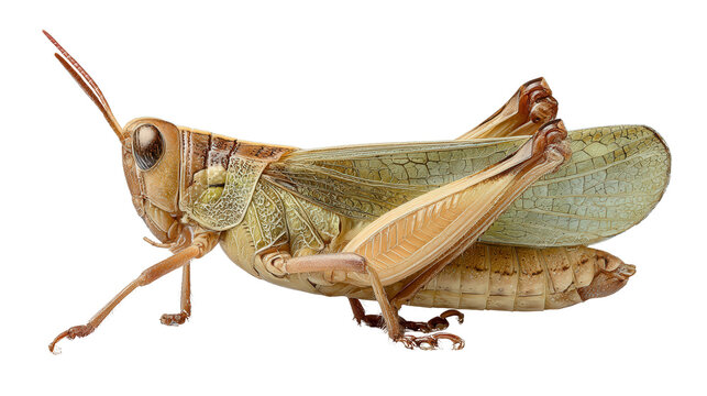 Grasshopper leg fragment background isolated on a Transparent background, PNG file.