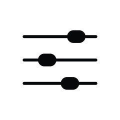 Adjustment button solid icon vector design good for web or mobile app