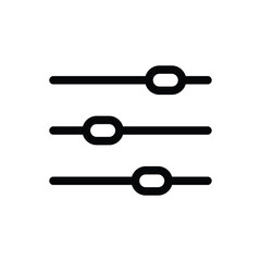 Adjustment button outline icon vector design good for web or mobile app