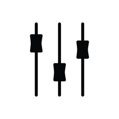 Sound mixer controller solid icon vector design good for web or mobile app