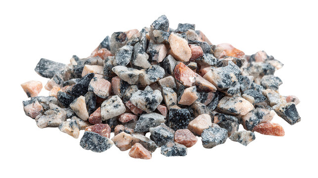 Granite chip background isolated on a Transparent background, PNG file.