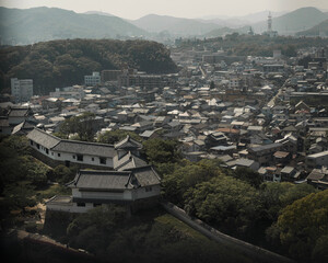 View from the top of Himeji castle 