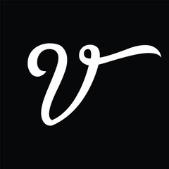 Luxury monogram V, Elegant script V, V calligraphy logo, Decorative initial V, V crest design, V tattoo design, V engraving, Letter V silhouette, V wall art, V embroidery pattern, V signage