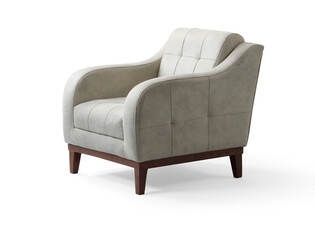 modern armchair isolated on white background .