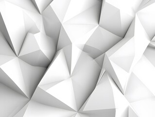 Fototapeta premium Abstract geometric white polygon background with light and shadow, great for wallpaper or design