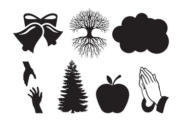 Spiritual and Nature Symbol Silhouette Collection